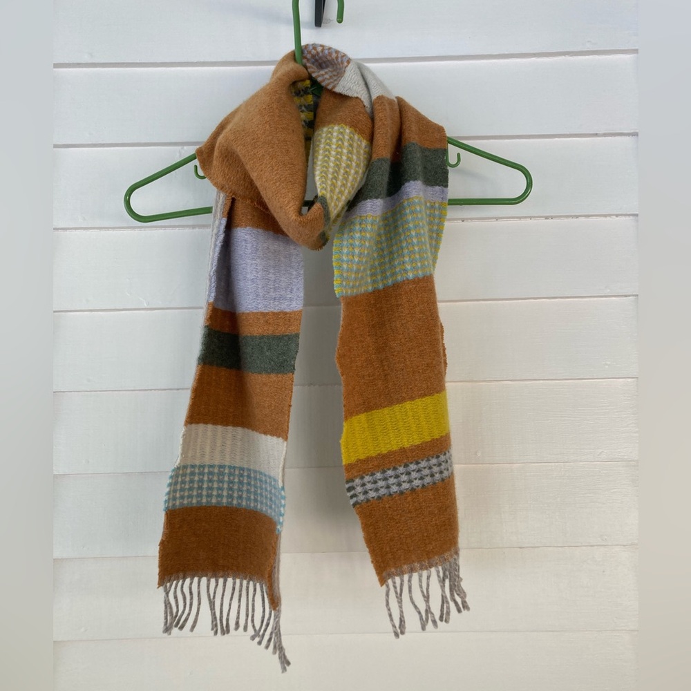 Wallace & Sewell | Merino Lambswool Striped Scarf 68” Long